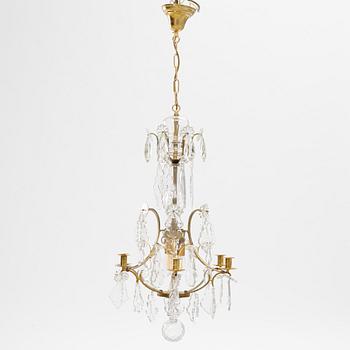 A Rococo style chandelier, mid/second half of the 20th century.