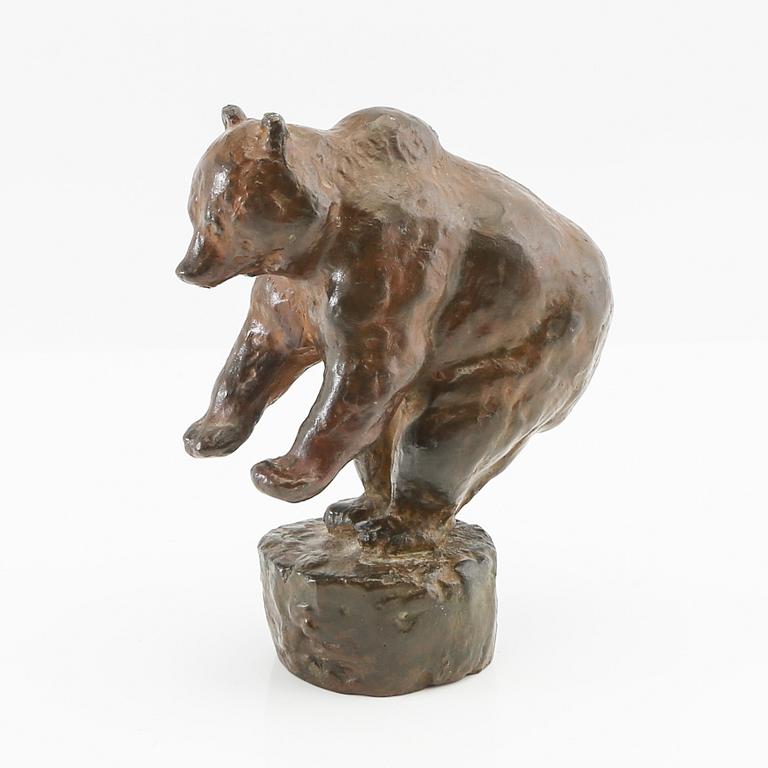 Arvid Knöppel, skulptur, Stående björn.