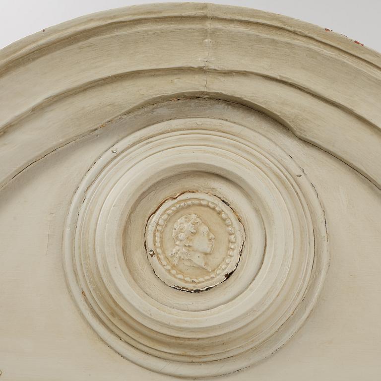 A cabinet, late 18th Century and early 20th Century.