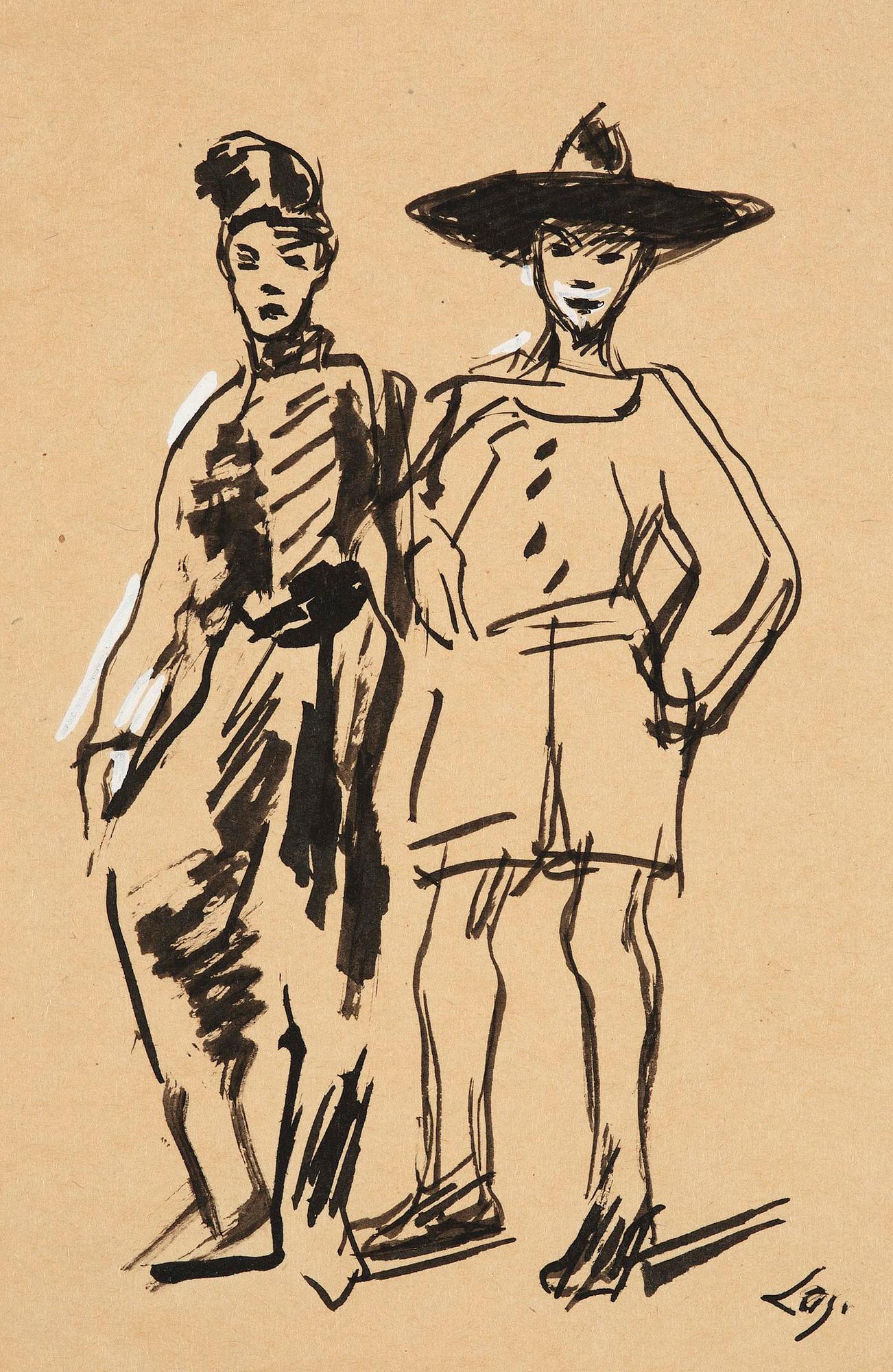 Lotte Laserstein, Pojkar i maskeradkläder.
