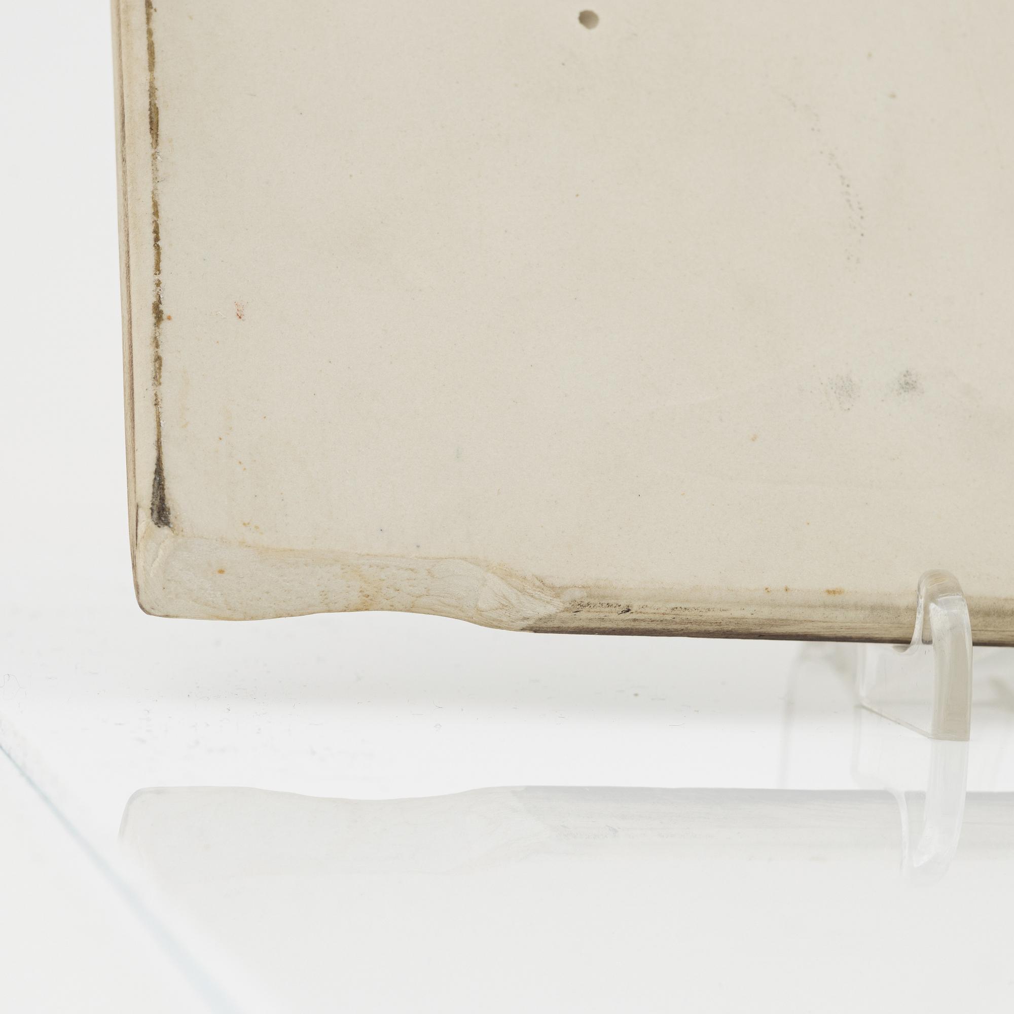 Lisa Larson, väggplaketter, 4 st, stengods, Gustavsberg.