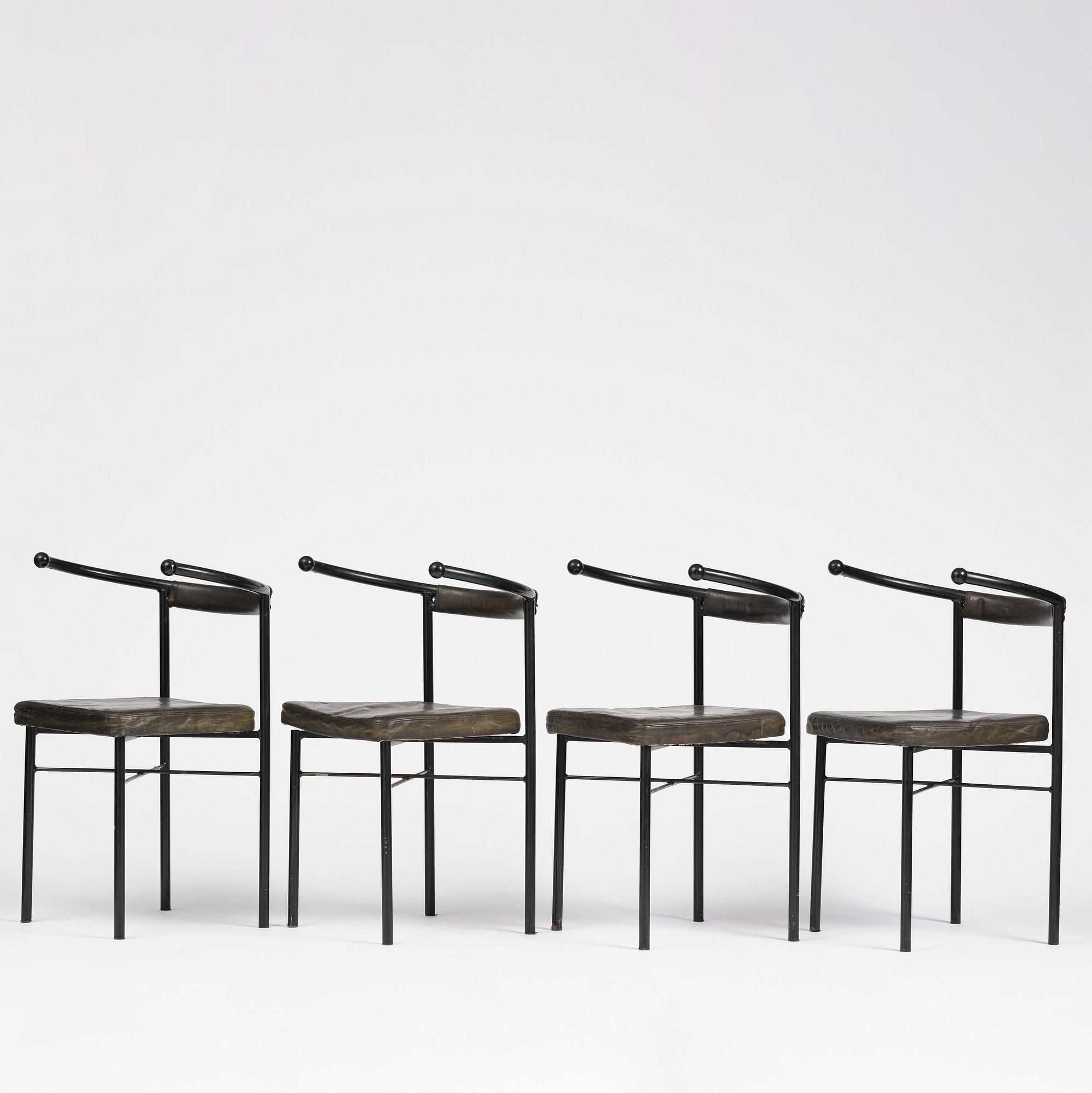 Jonas Bohlin, a set of four "Point" chairs, Källemo, Värnamo, post 1985.