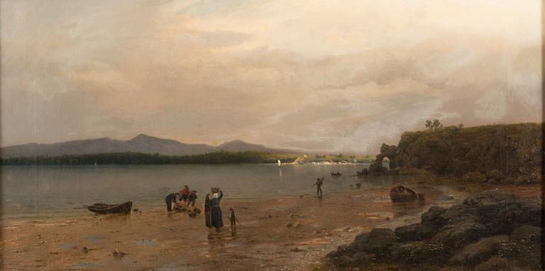 OSCAR KLEINEH, CRAB FISHING AT EBB TIDE.