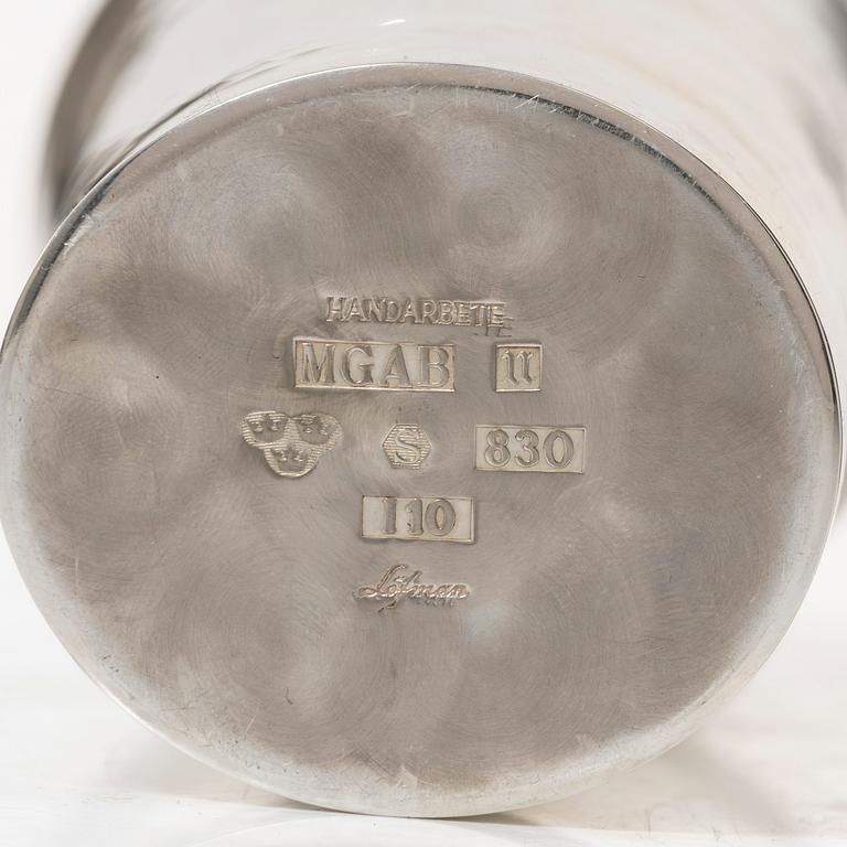 Eric Löfman, trophy, silver, MGAB, 1983.