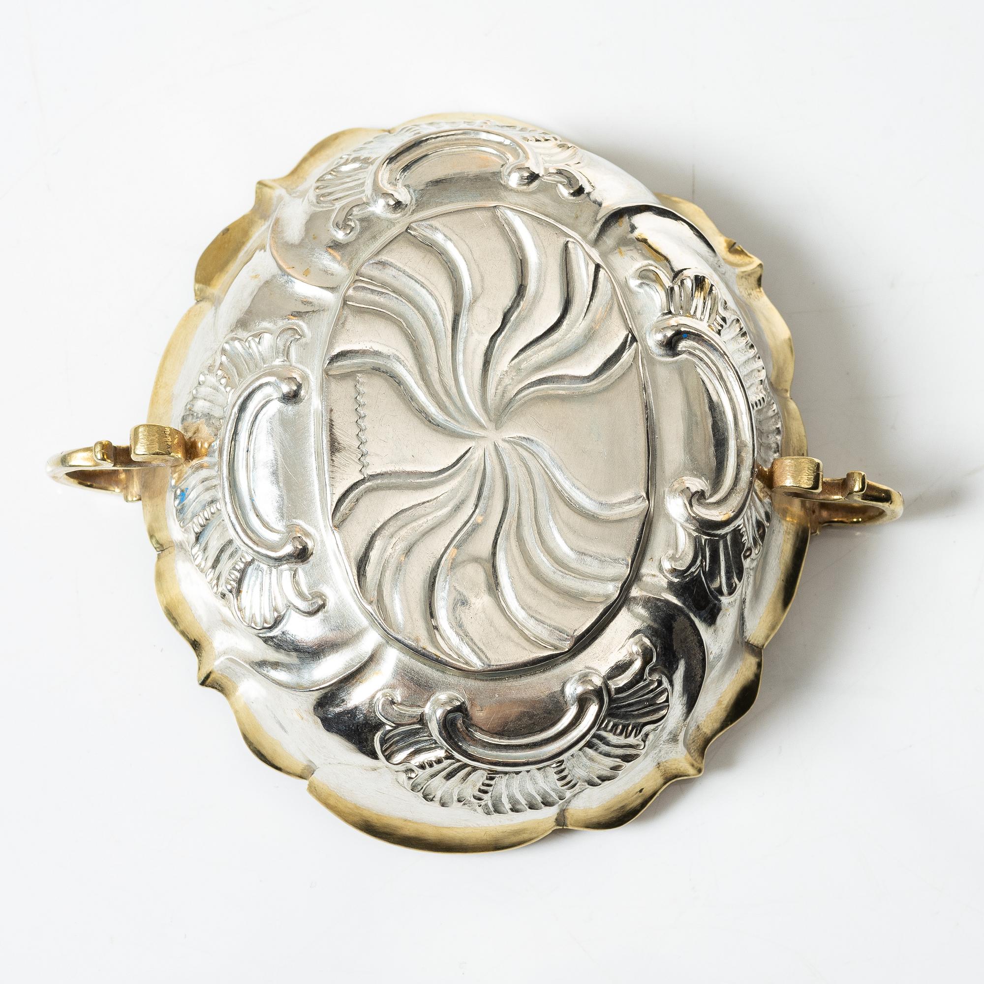 A Nuremberg silver "Weinprobier-Schale", mark of  Georg Andreas Brenner, active 1748-71.