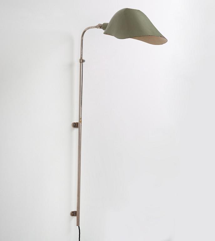 Gunnar Asplund, vägglampa, "Typ 16". Proveniens: Rådhuset i Göteborg 1936. Sannolikt utförd av Arvid Böhlmarks Lampfabrik.