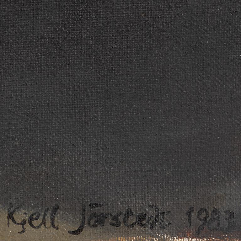 Kjell Jörstedt, oila on canvas, signed and dated 1983.