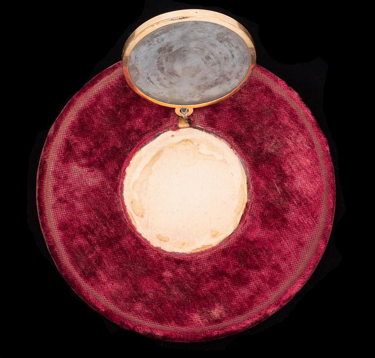 JOHAN ERIK BOLINDER, miniatyrmålning, signerad.