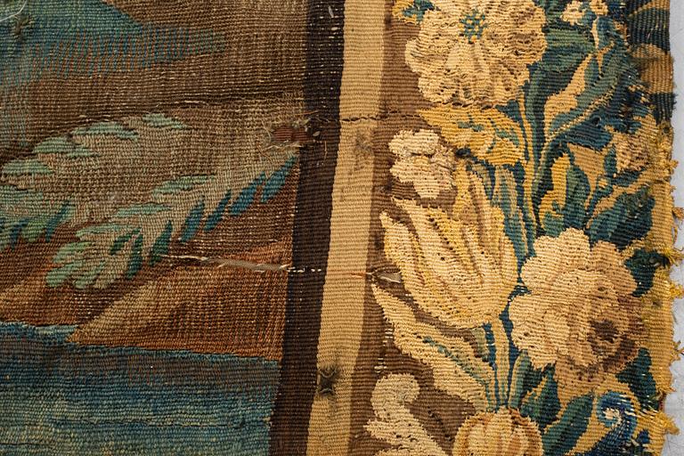 A tapestry, "Verdure", tapestry weave, ca 312-318 x 302-307 cm, Aubusson around 1700-first half of the 18th century.