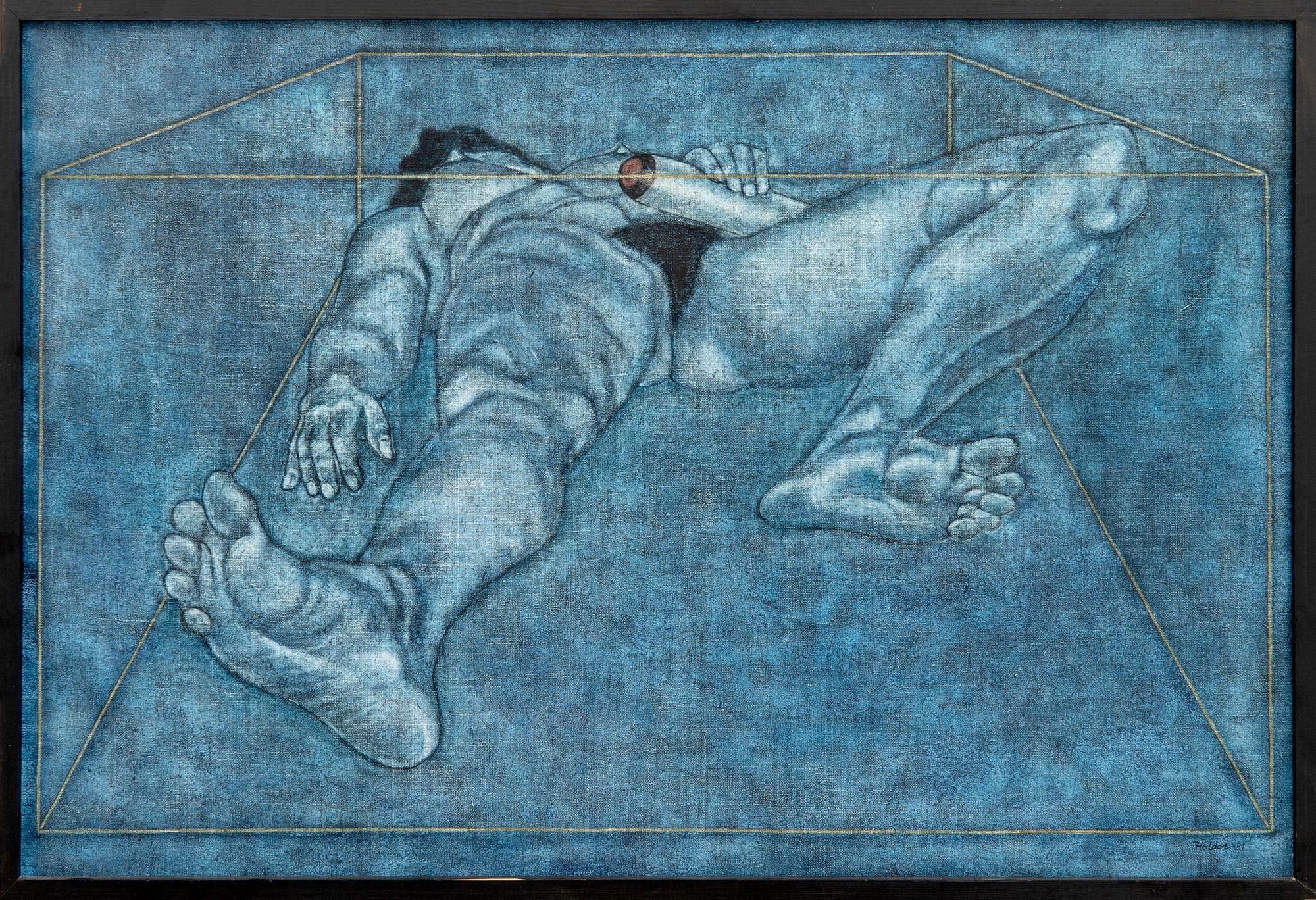 Haldor Paulsson, "Woman in a Future Storage Box”, ("Kvinna i framtida förvaringsbox”).