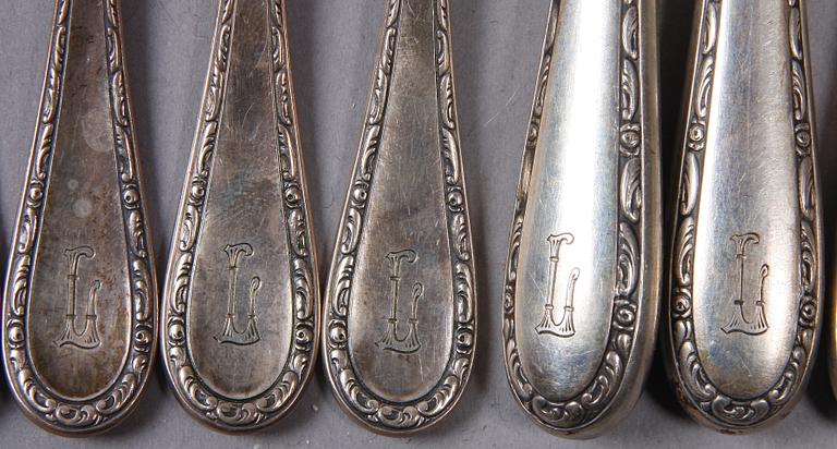 SMÖRGÅSBESTICK, 23 delar, silver, Fried. Ander & Eisner, Tyskland.