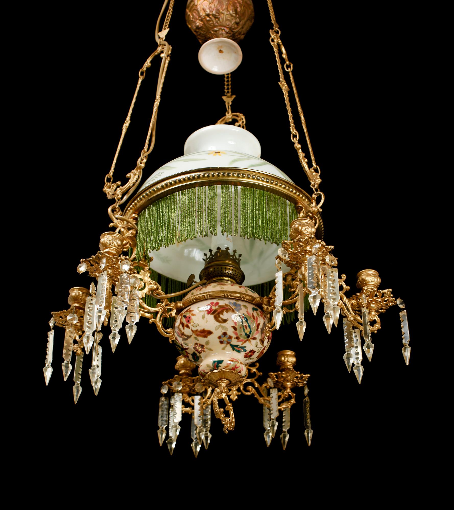 TAKFOTOGENLAMPA, sekelskiftet 1900. Höjd ca 90 cm.