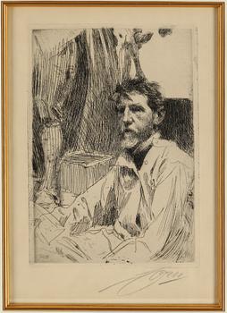 ANDERS ZORN, etching, 1897, signed.