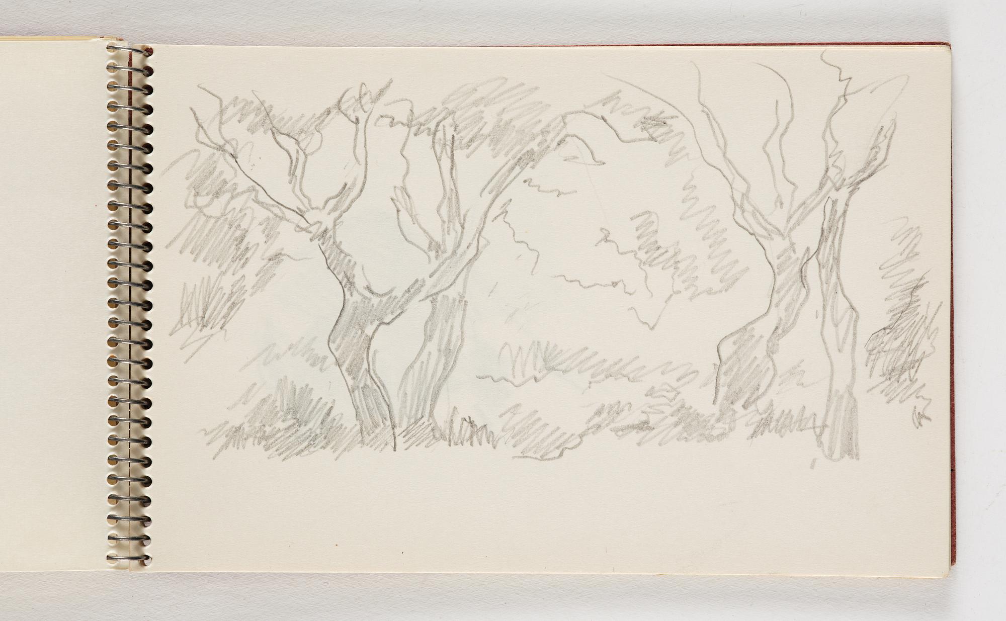 Lotte Laserstein, 10 små skissblock med teckningar.