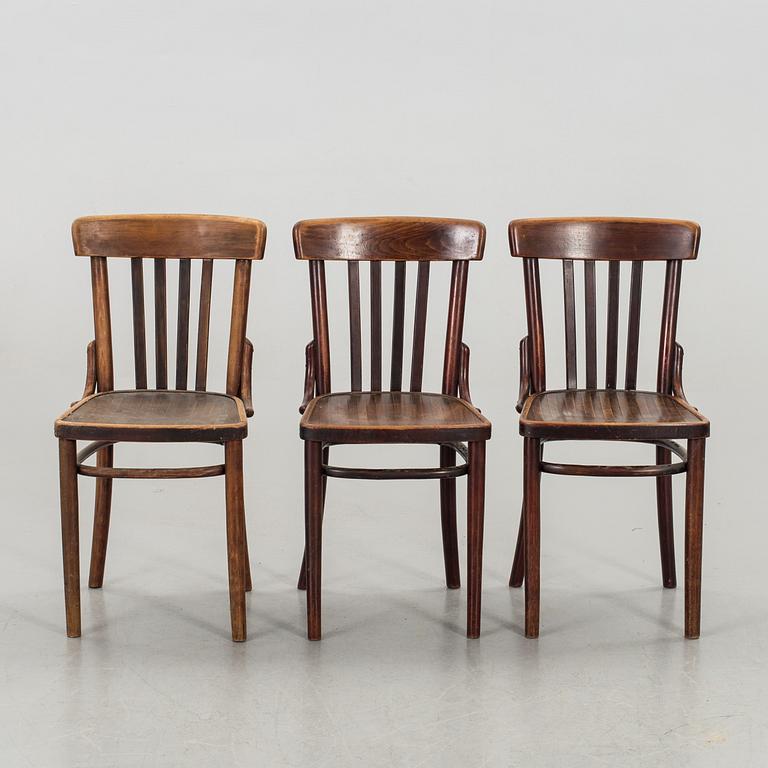 3 BENTWOOD CHAIRS SECOND HALF OF 20TH CENTURY,