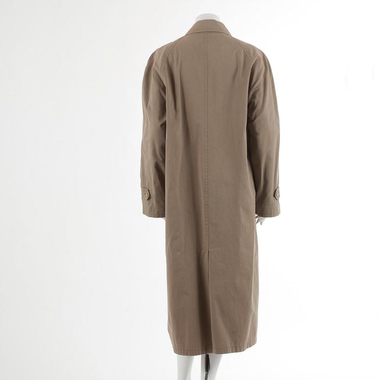 MULBERRY, a beige cotton coat. Size M.