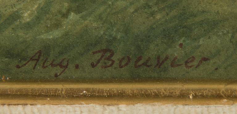 AUGUSTUS BOUVIER, attributed to, 2 watercolours, signed.