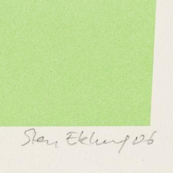 STEN EKLUND, lithograph in colors, signed and numbered 37/150. Daterad -06.