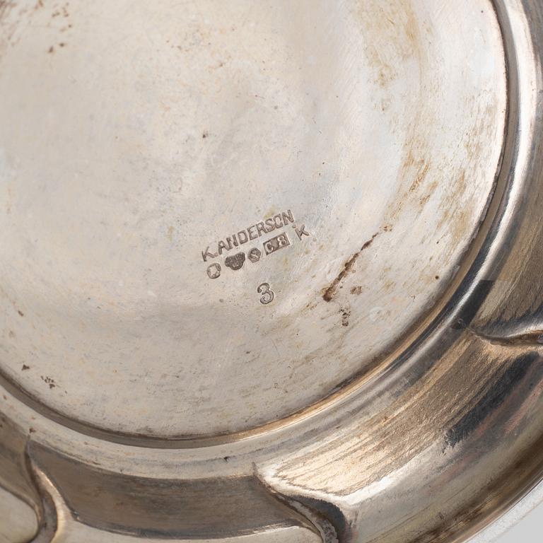 Bägare och supkoppar, 7 st, silver, Sverige 1929-66.