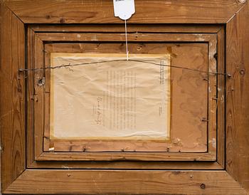 OKÄND KONSTNÄR, olja på kartongskiva, 1800-talets andra hälft.