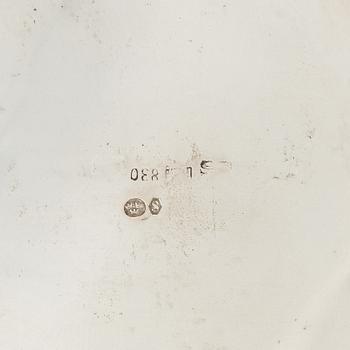 Kaffeservis, 3 delar, silver, rokokostil, 1900-tal.