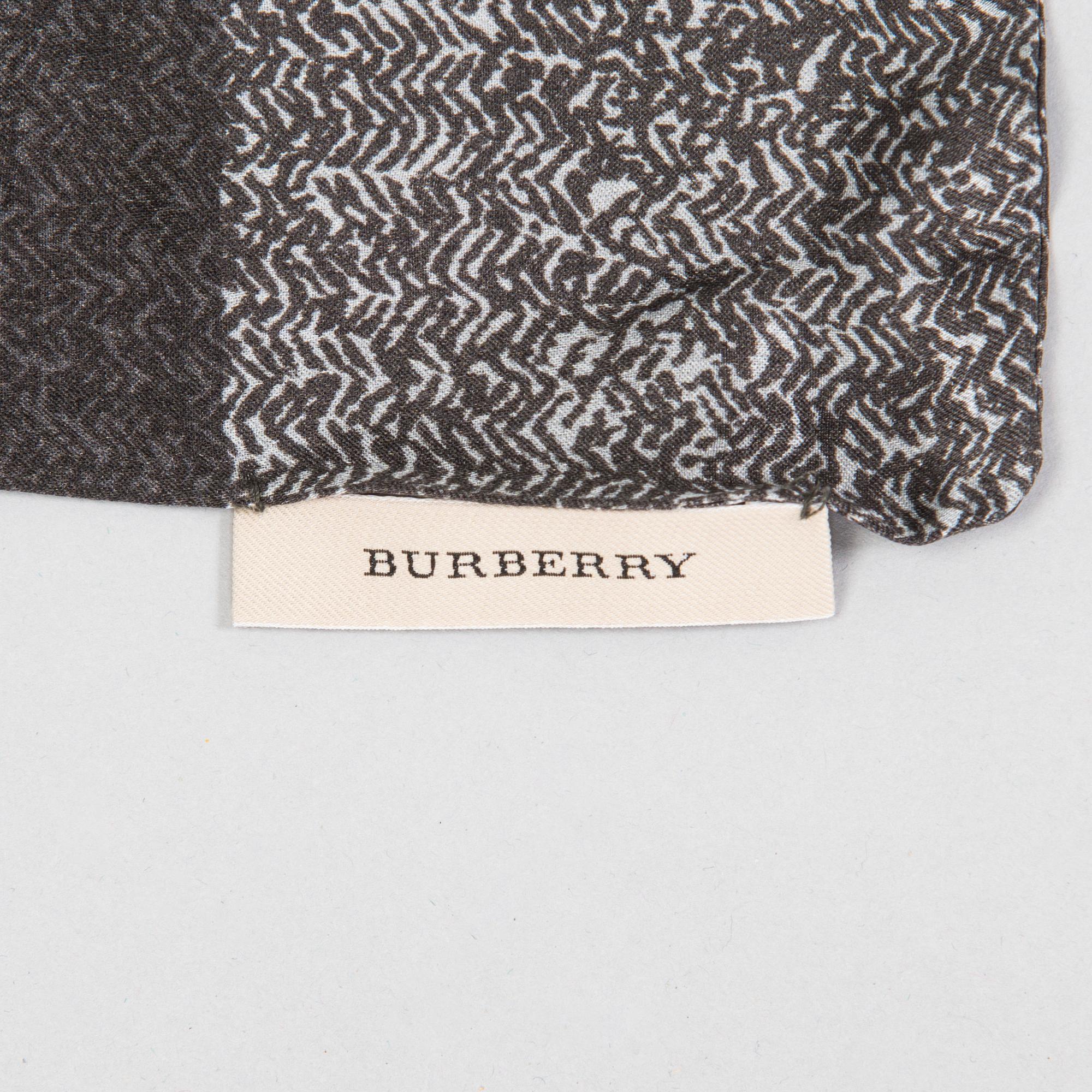 Burberry, scarf.