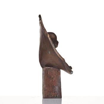 Lisa Larson, skulptur, "Tummelisa", brons, Scandia Present, ca 1978.