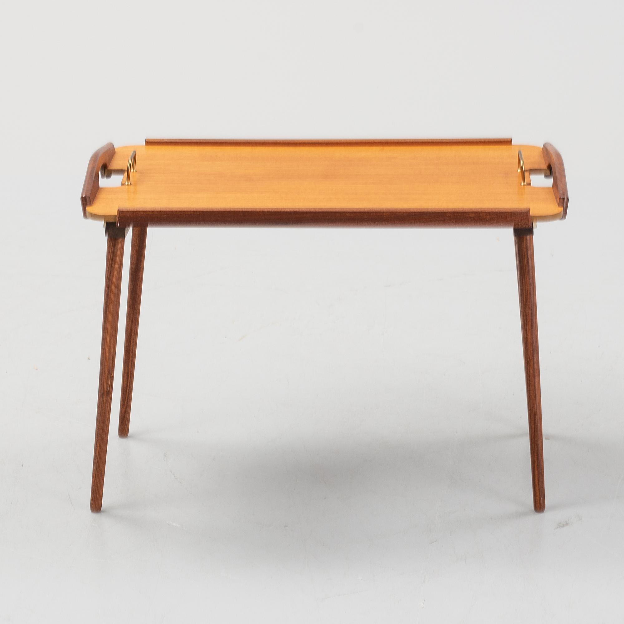 a 1950's 'Tixi' tray table by Berndt Winge for Aase Möbler, Norway.
