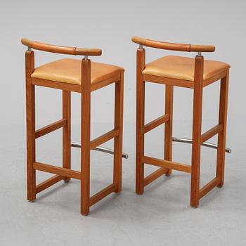 A pair of 1980's bar stools.
