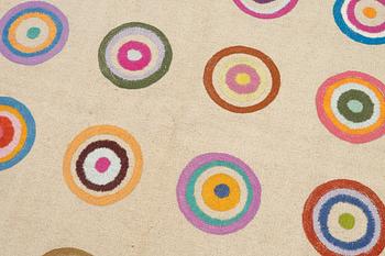 A hand-embroidered kilim rug, c. 183 x 125 cm.