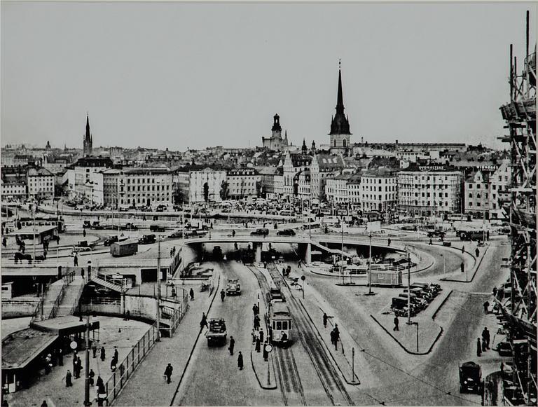 Åke Lange, "Slussen panorama 1935".