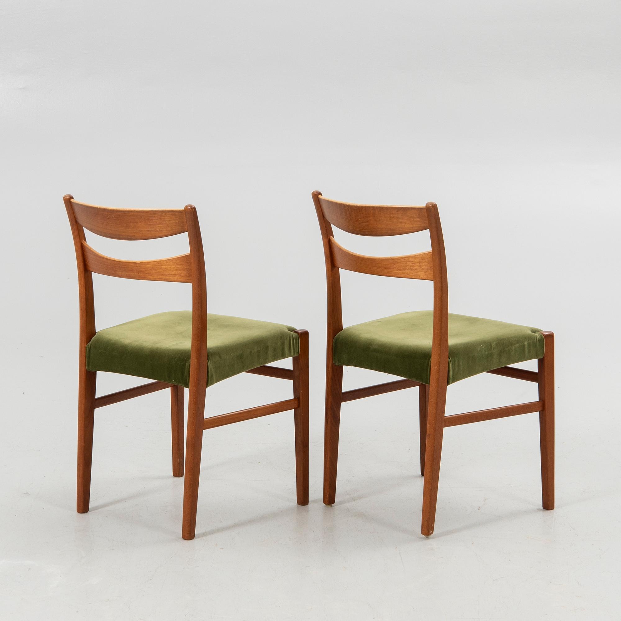 Chairs, 6 pcs, probably Troedssons Möbler, Furulund, mid-20th century.