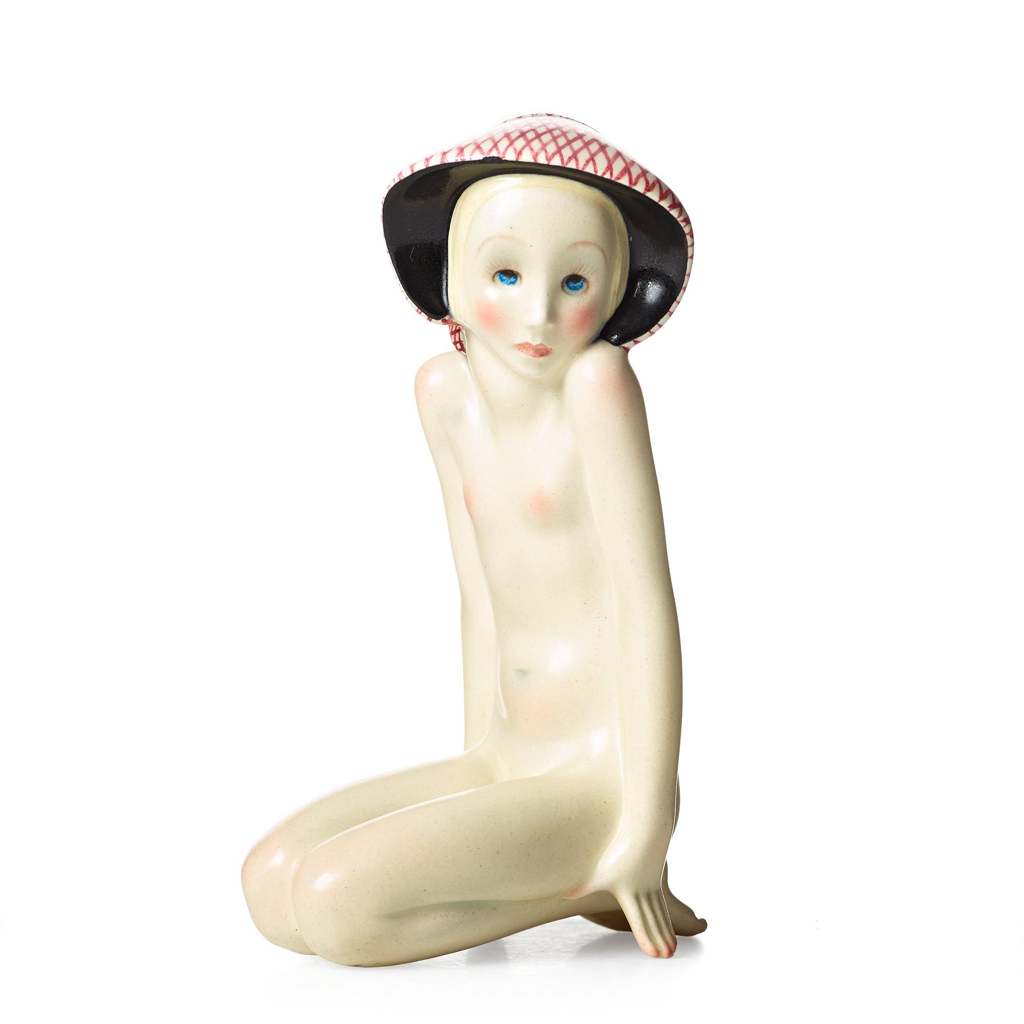 Helen König Scavini, figurin "Nudino", Lenci, Italien 1930-tal.