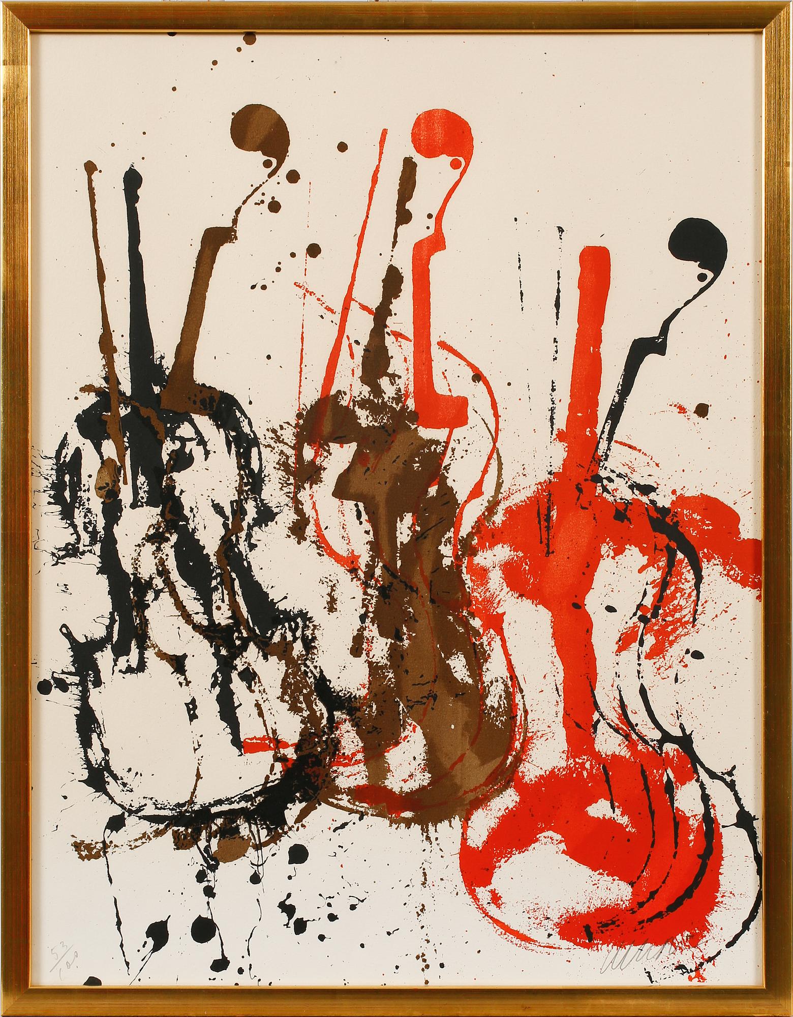 FERNANDEZ ARMAN, litograph in colours, signed and numbered 53/100.