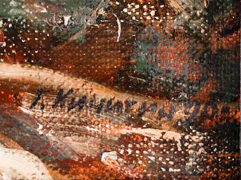 GEORGIJ PETROWISTICH KITSCHIGIN. Olja på duk.  Signerad Kitschigin och daterad -90.