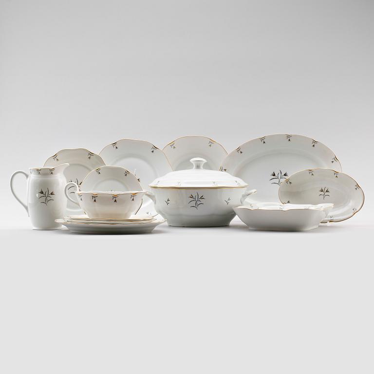 MATSERVIS, 67 delar, porslin, Lidköping.