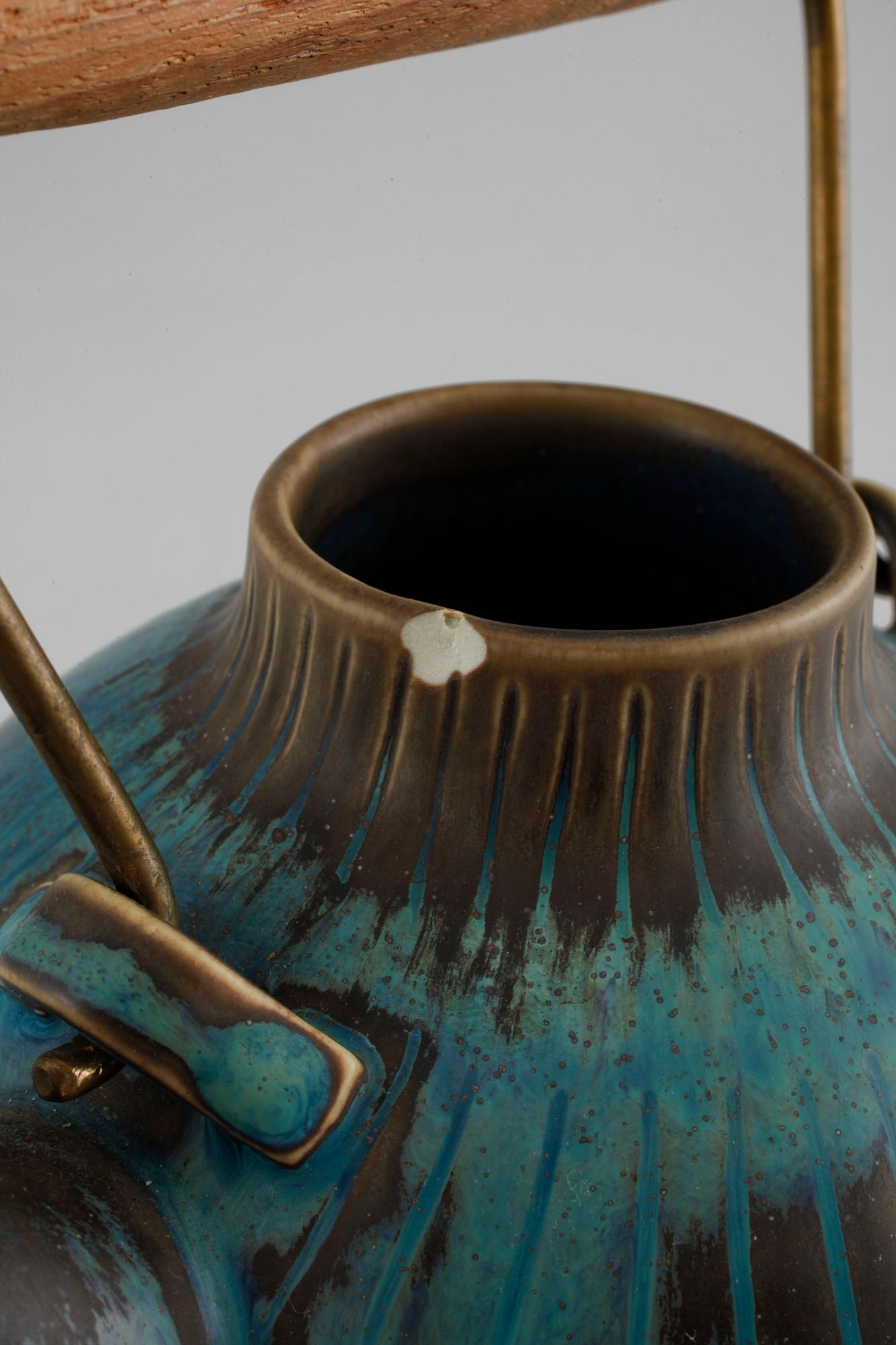 STIG LINDBERG, tekanna, stengods, 1950/60-tal.