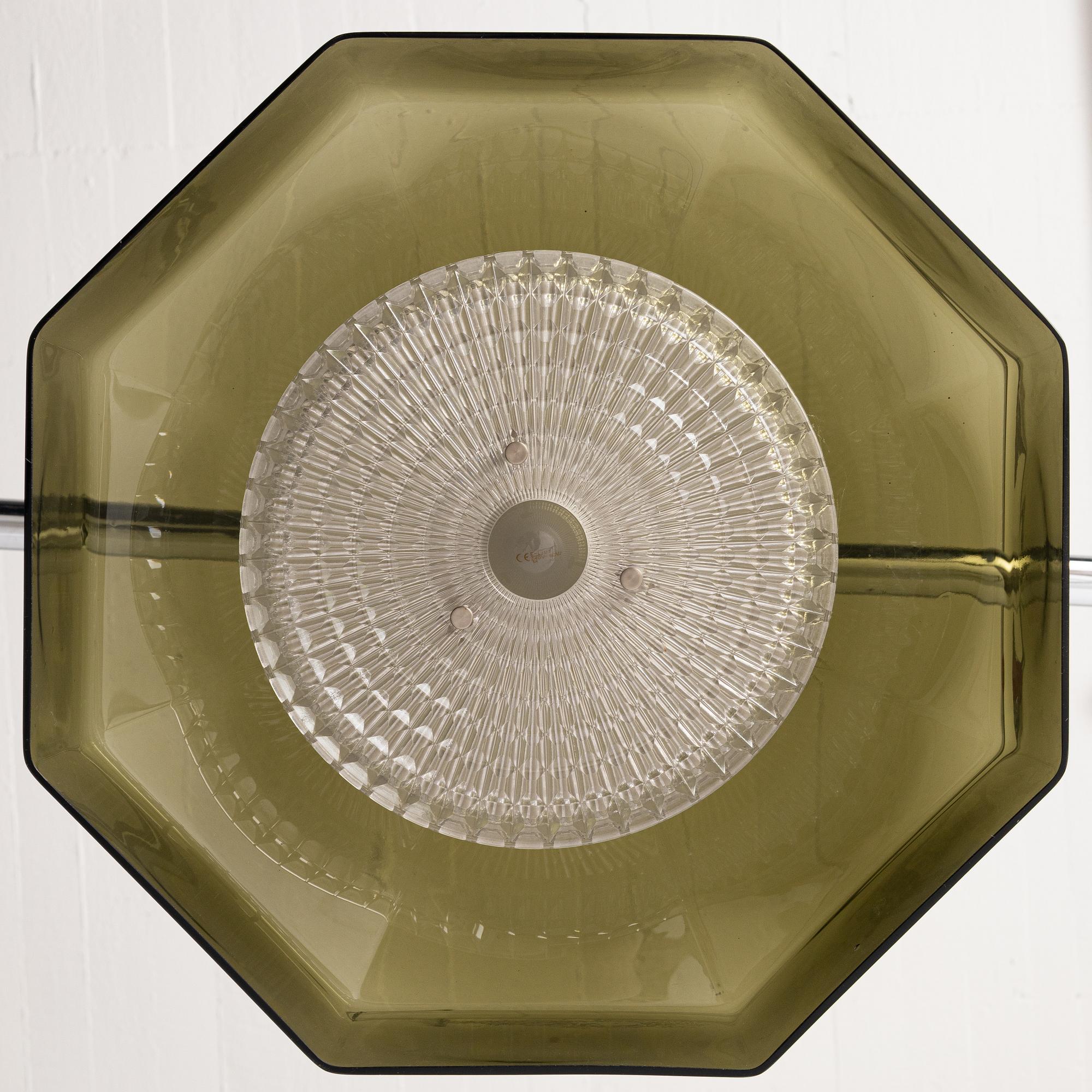 Carl Fagerlund, Taklampa, Orrefors.