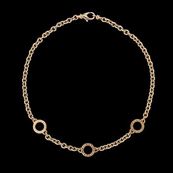 194. COLLIER, Bulgari, guld och onyx.