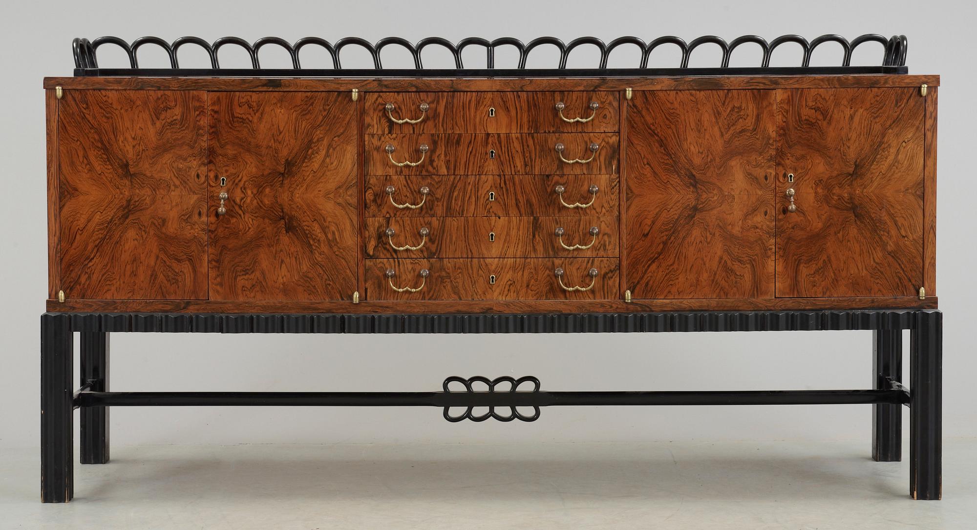 SIDEBOARD, art deco typ,  Brno, 1900-talets mitt.