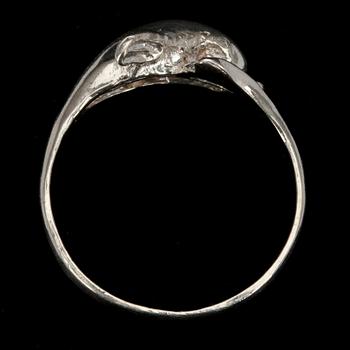 RINGAR, 3 st, HÄNGSMYCKE, silver, diverse stenar, 1900-talets senare hälft.