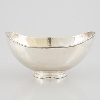 A silver bowl by C.G.Hallberg, Stockholm, Sweden, 1950.
