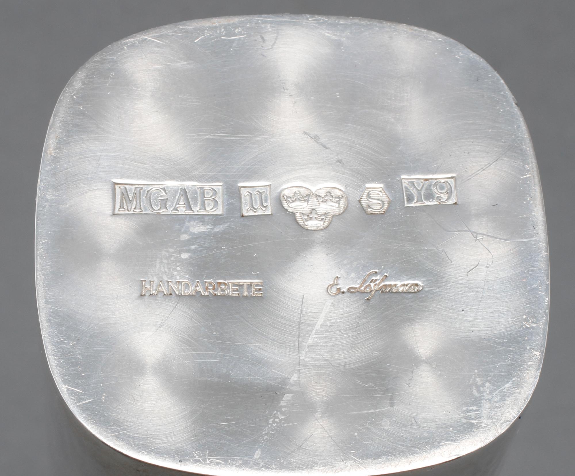 VAS, silver, Uppsala, MGAB, E. Löfman, 1973, vikt 403 gram.