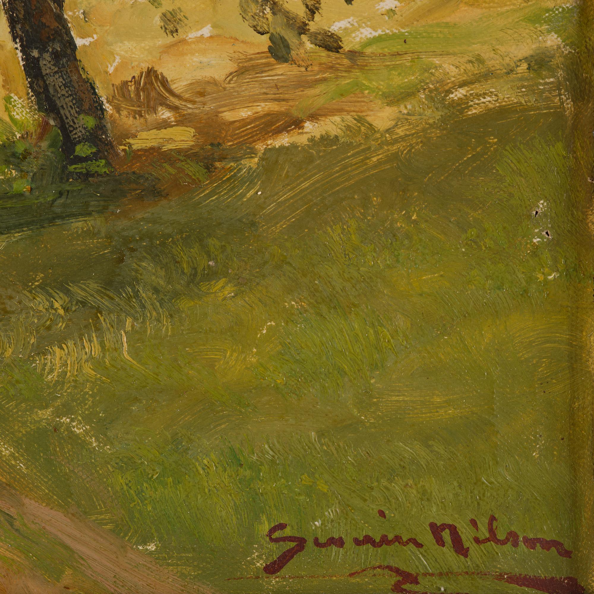 Severin Nilson, Landskap med vattendrag.
