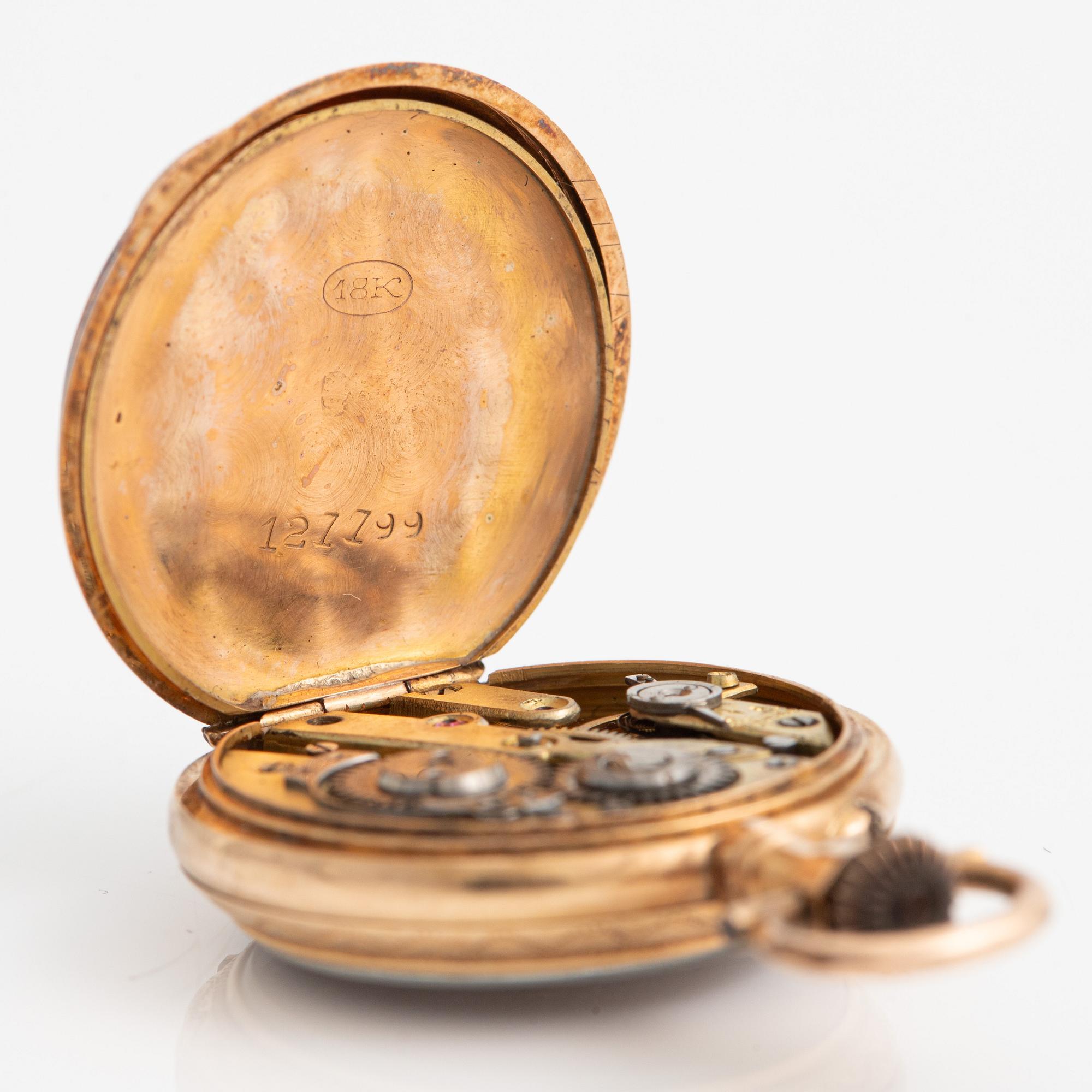 Ladie's pocket watch, clock, 25 mm.