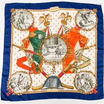 HERMÈS Two Silk Scarfs.