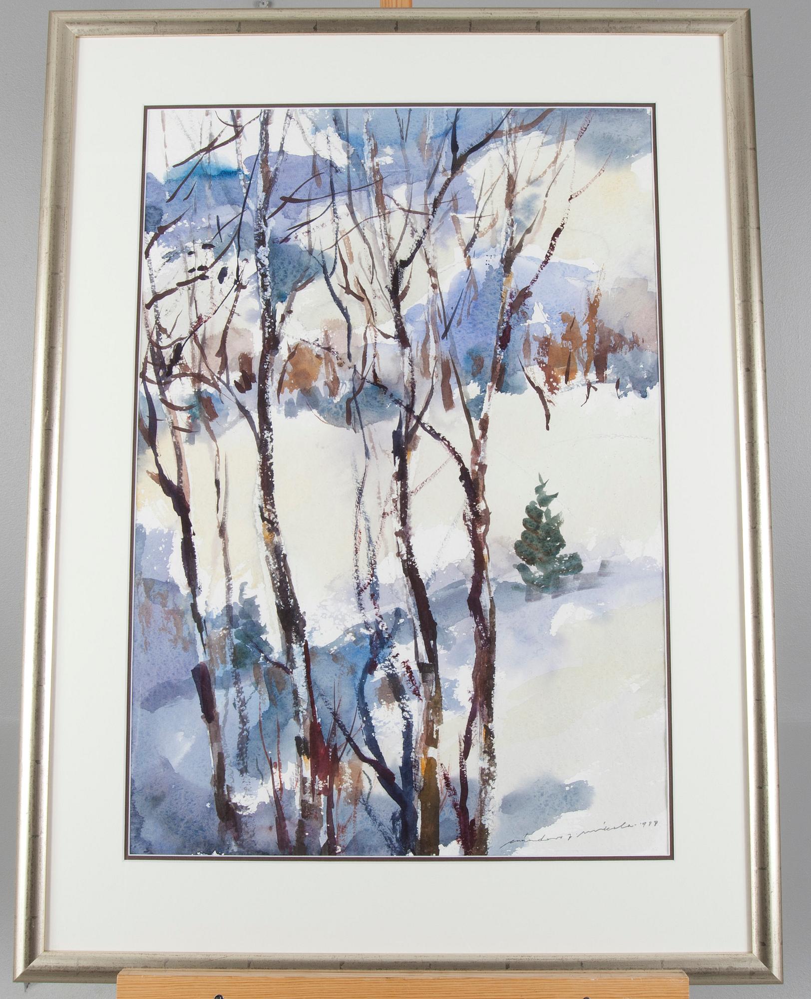 NANDOR MIKOLA, signerad och daterad 1983.