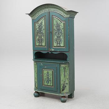 A 19th Century painted cabinet.c.