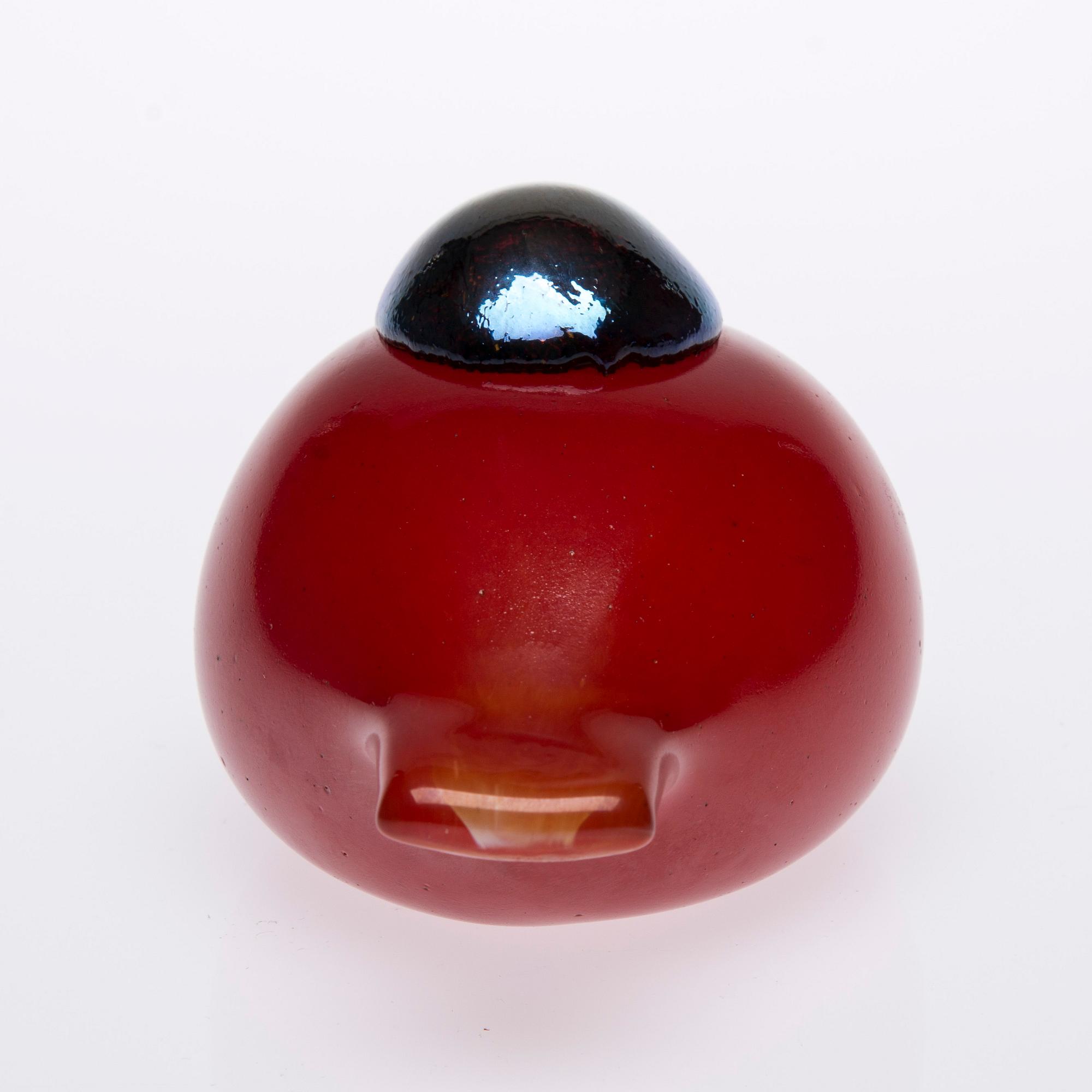 FÅGEL, glas, signerad Oiva Toikka Nuutajärvi.