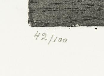 Pierre Olofsson, "Vindhäxor". mapp med 5 färgestningar.